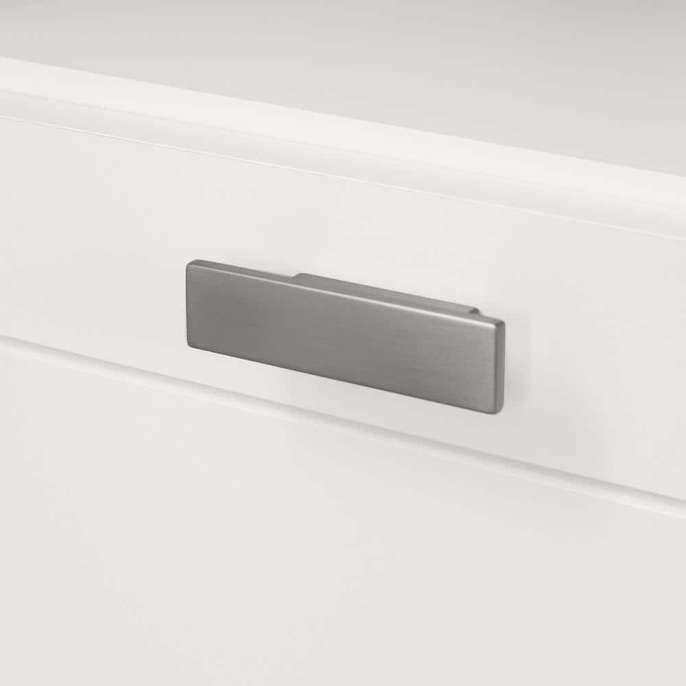 Pure White Reevo Changing Table Dresser with Storage Drawers