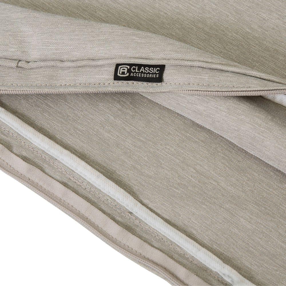 Heather Grey FadeSafe 48" Patio Bench Cushion with Water-Resistant Coating