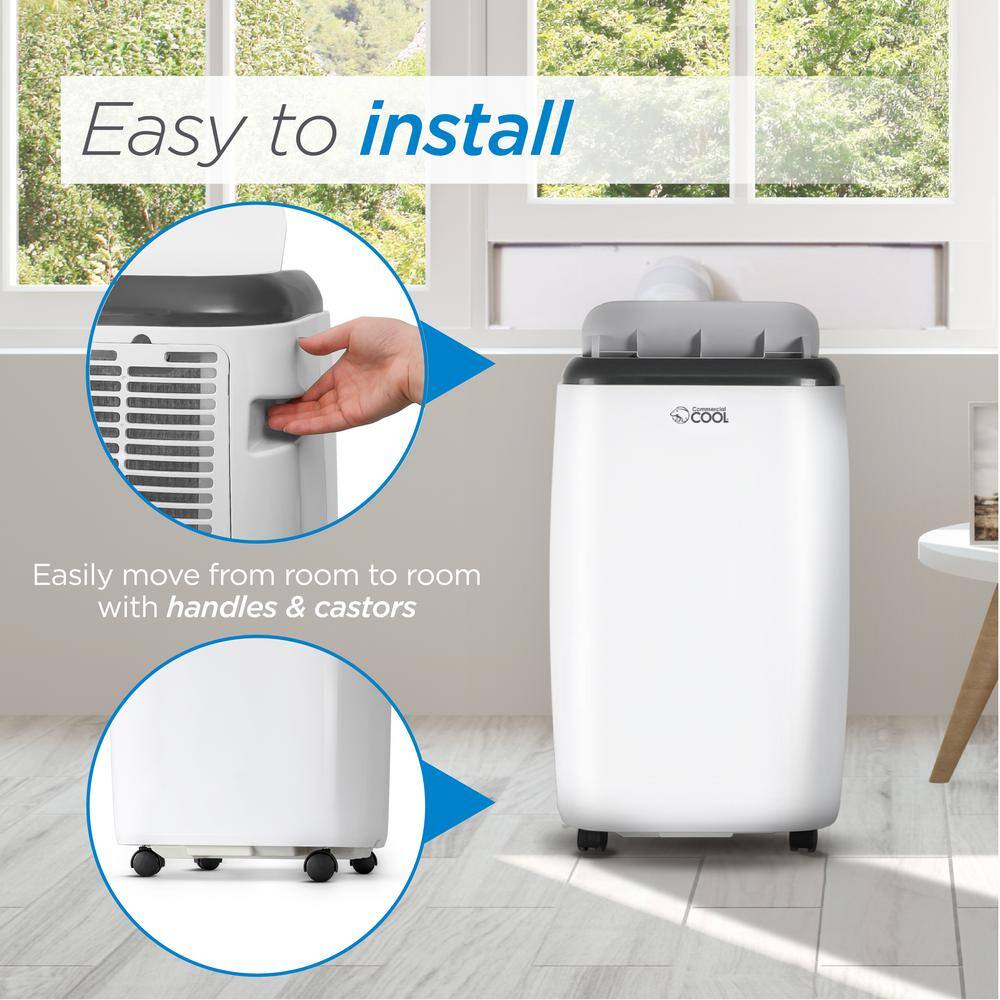 Commercial Cool 10,000 BTU White Portable Air Conditioner with Heater