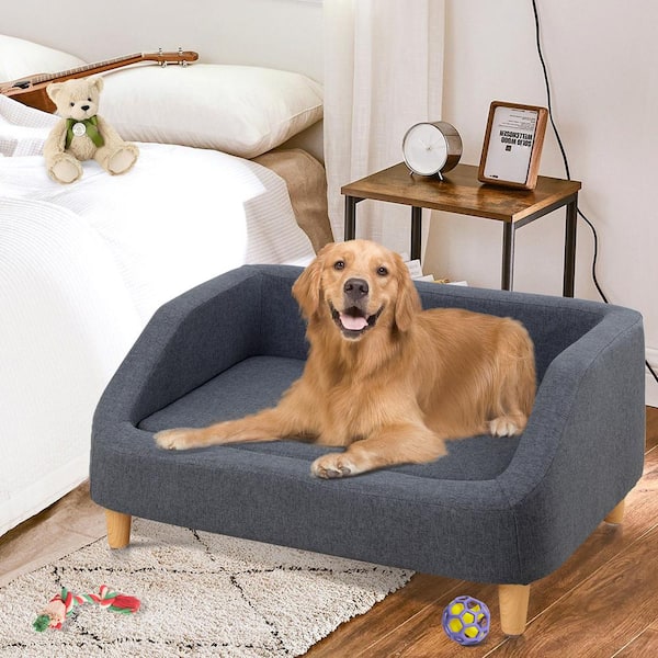 Pet Sofa Dog Bed With Removable Cushion