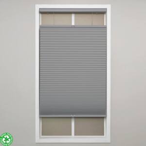 Anchor Gray Cordless Blackout Polyester Top Down Bottom Up Cellular Shades - 23 in. W x 84 in. L