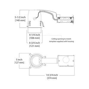 4 in. Raw IC Remodel Recessed LED Housing