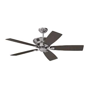 Forum 52 in. Indoor Dual Mount Brushed Polished Nickel Ceiling Fan w/Smart Wi-Fi Enabled Remote & Wall Control Included