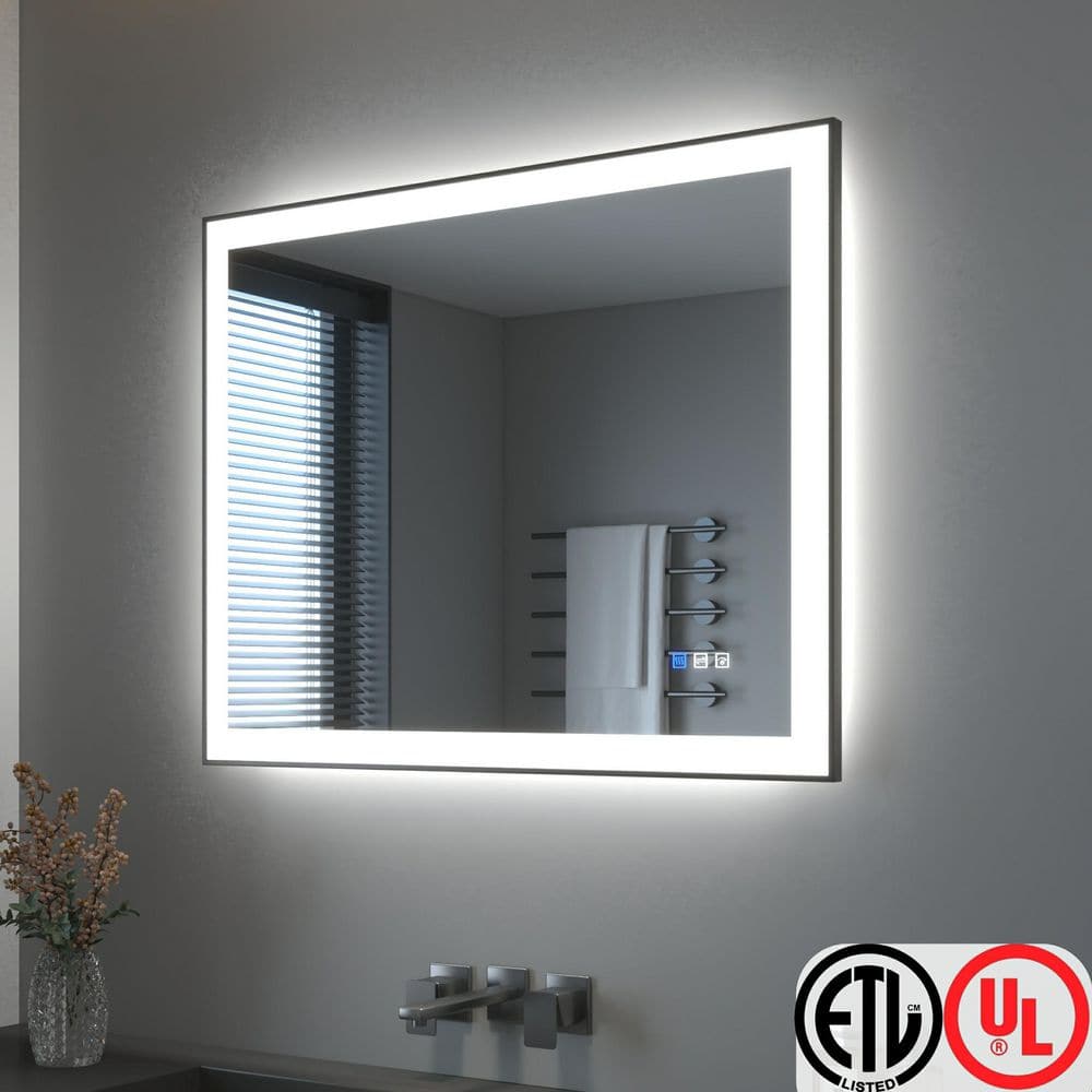 Mirror Matter ロバート.L.フォワード TOOLKISS 40 in. W x 32 in. H Rectangular Framed LED Anti-Fog Wall