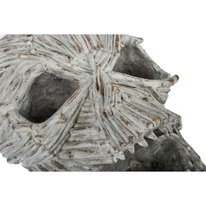 15 in. Halloween Driftwood Ghost Face