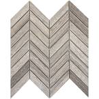 Limestone Gray Honed 12.01 in. x 12.01 in. x 10 mm Limestone Mesh-Mounted Mosaic Tile (1 sq. ft.)