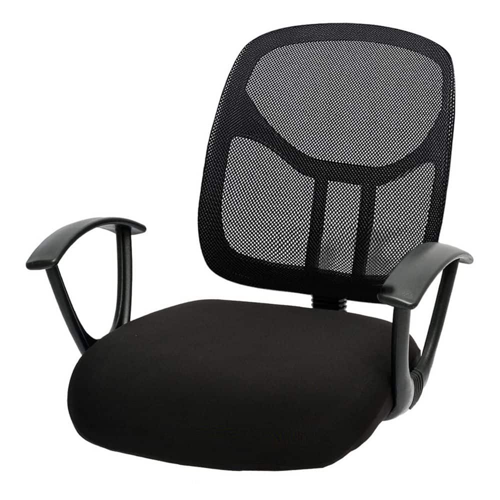 Universal Stretchable Desk Office Chair Seat Covers, Water-Resistant Spandex Computer Chair Slipcover, Washable, Black price history on PriceWatchPro