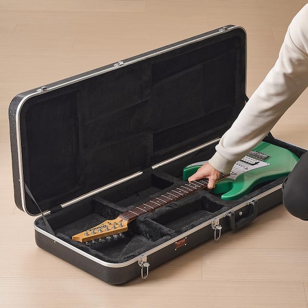 VEVOR Electric Guitar Hard Case 39in. Black Briefcase ABS