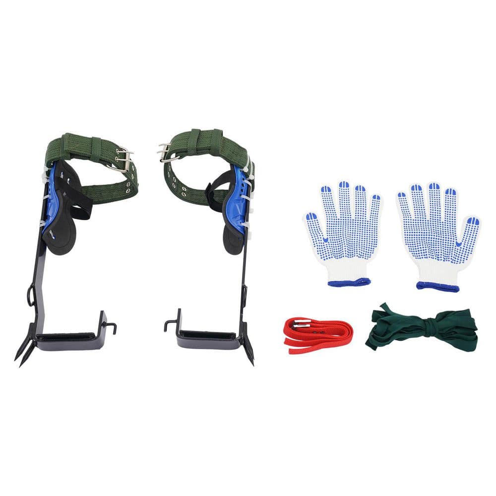 YIYIBYUS Tree Climbing Spike Set Safety Non-Slip Belt Straps Portable Tree Climbing Tool
