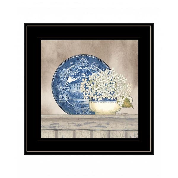 HomeRoots Farmhouse Blues I by Unknown 1 Piece Framed Graphic Print Nature Art Print 15 in. x 15 in. .