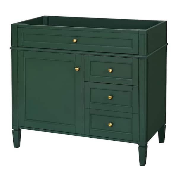 shinamon♡ Virubi 36 in. Solid Wood Frame Bath Vanity Cabinet without Top in