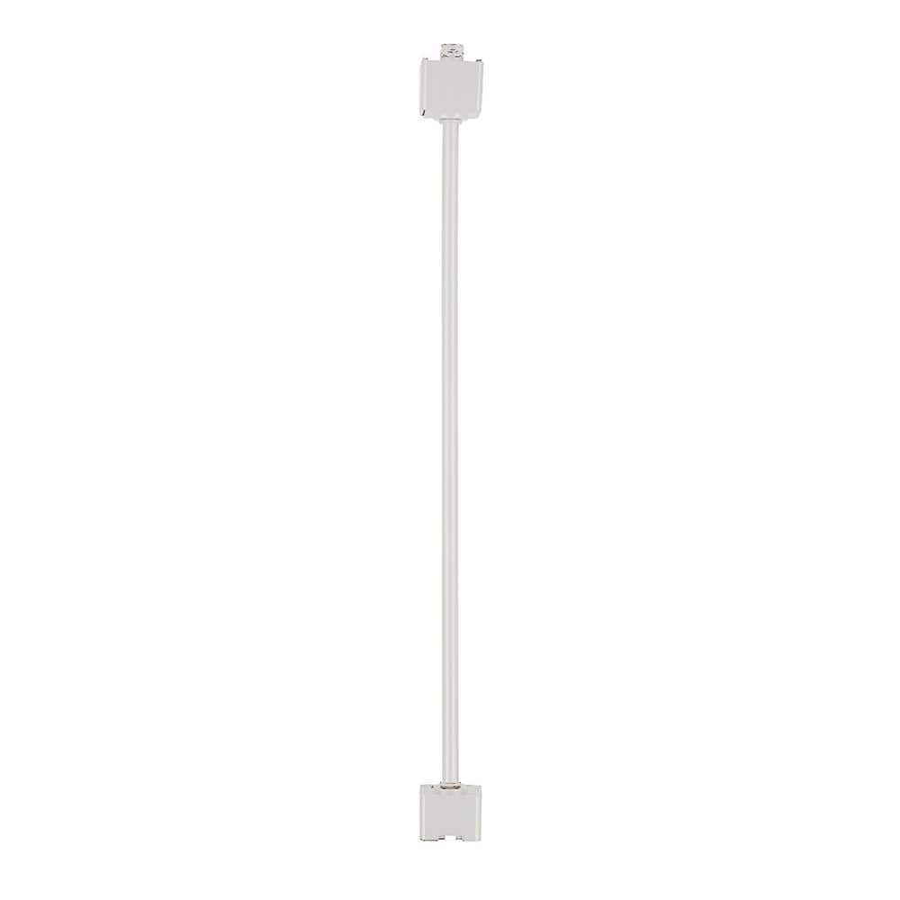 White 48-Inch Line Voltage Track Extension Rod