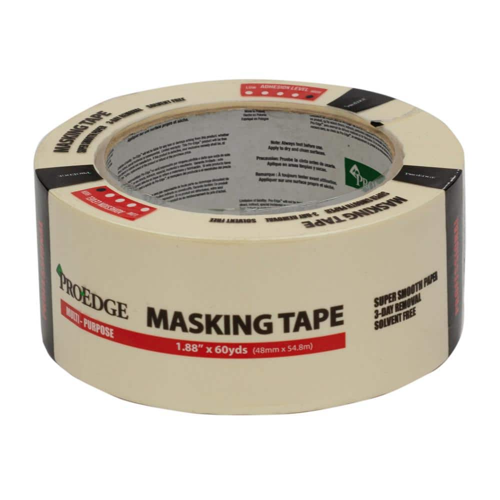 Masking Tape 2 Inch Wide, General Purpose Masking Tape 2 inch x 60.1-Yards,  3 Core, 2/Pack
