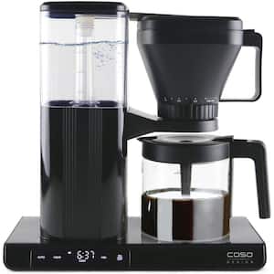 Black Gourmet Gold Cup Coffee Maker, Programmable Timer, 8-Cups, Brews Coffee at 205F, Powerful 1475-Watt