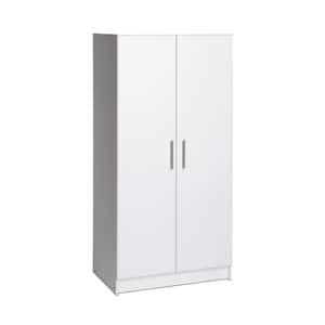 Wood Freestanding Garage Cabinet in White (32 in. W x 65 in. H x 20 in. D)