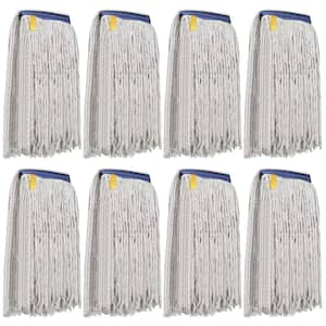 1.25 in. Cut End String Mop Cotton Mop Head Refill 16 oz. Natural (8-Pack)