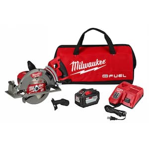 M18 FUEL 18-Volt 7-1/4 in. Lithium-Ion Cordless Rear Handle Circular Saw Kit with 12.0 Ah Battery and Rapid Charger