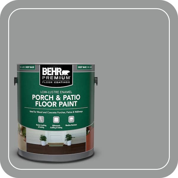 1 gal. #MS-82 Cobblestone Grey Low-Lustre Enamel Interior/Exterior Porch and Patio Floor Paint