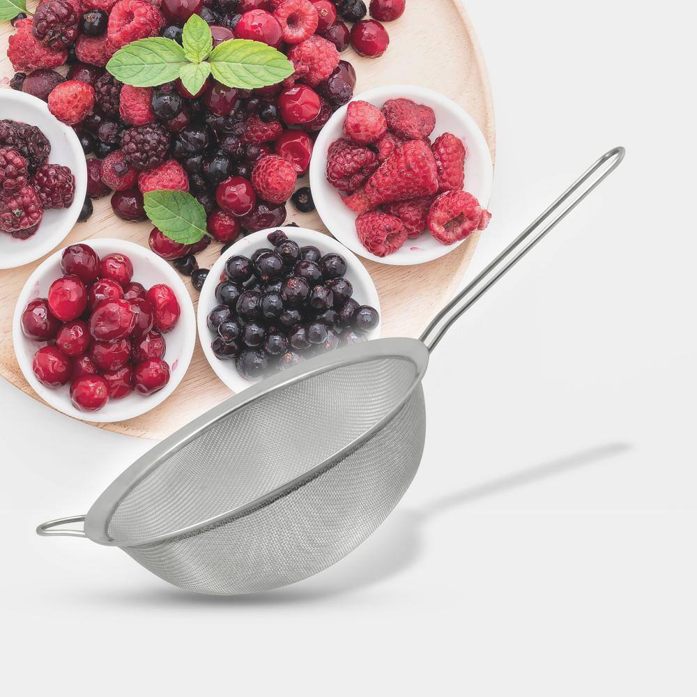 ExcelSteel 8.75" Stainless Steel Ergonomic Strainer