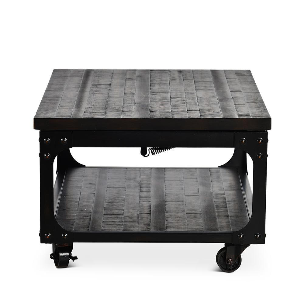 Rustic Tobacco 48" Wood Lift-Top Coffee Table with Storage