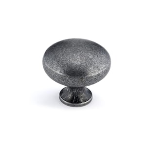 Germain Collection 1-1/4 in. (32 mm) Wrought Iron Traditional Cabinet Knob