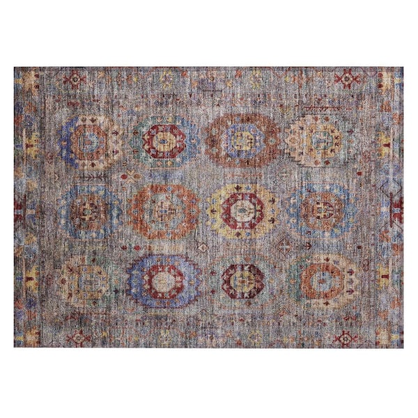 Addison Rugs Chantille Machine Washable Indoor/Outdoor Abstract ACN2227 Gray 1 ft. 8 in. x 2 ft. 6 in. Accent Rug