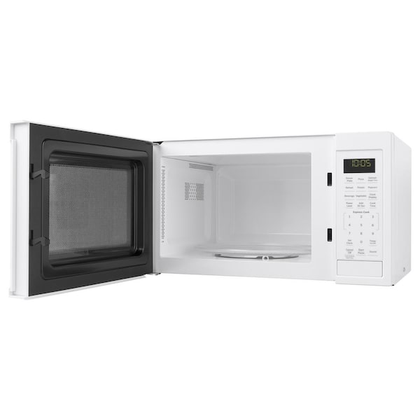 GE 20 in. 1.1 cu.ft Countertop Microwave with 10 Power Levels - White