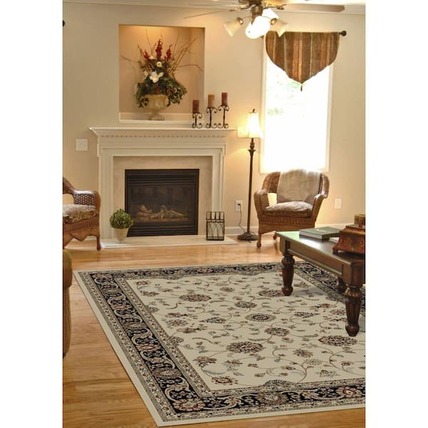 Jewel Marash Ivory 7 ft. x 9 ft. Area Rug