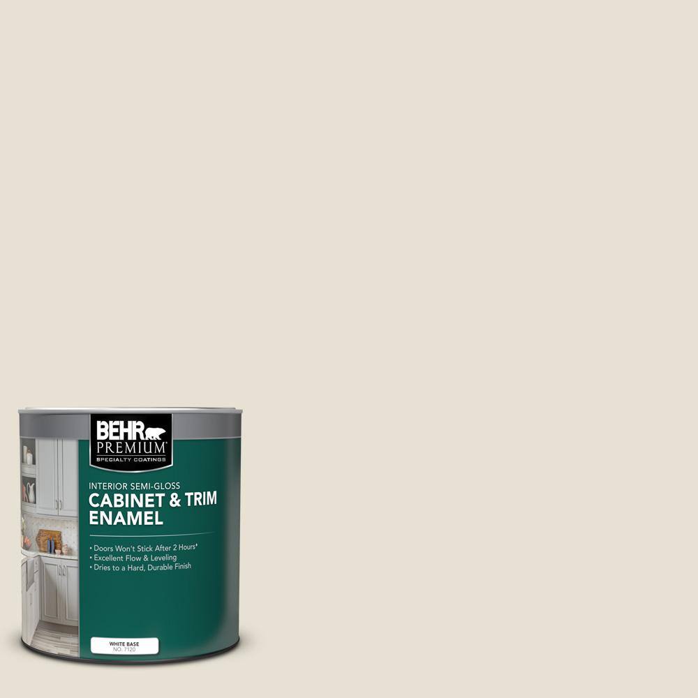BEHR PREMIUM 1 qt. MQ313 Crisp Linen SemiGloss Enamel Interior
