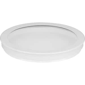 Cylinder Collection White 6" Clear Glass Round Cylinder Lens Cover for P5642 Cylinders
