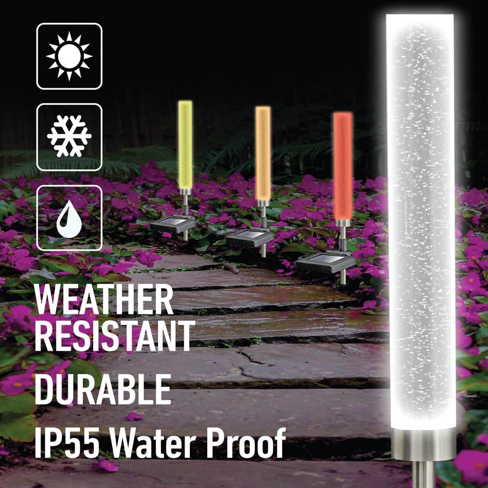 Color Changing Solar Powered LED Pathway Light Pack