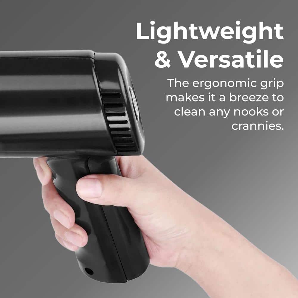 Portable Cordless Black Handheld Car Vacuum with Washable Filter