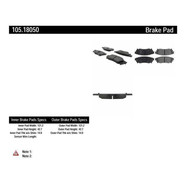 Centric Parts Disc Brake Pad Set
