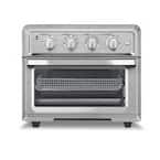 1800 W 6-Slice Brushed Silver Toaster Oven and Air Fryer