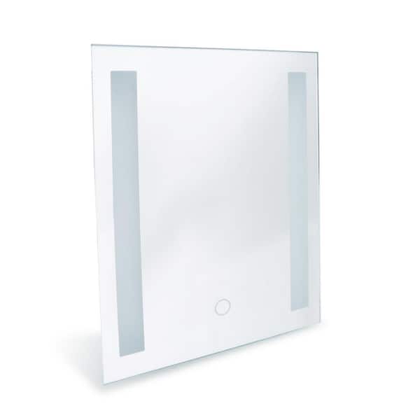 Dyconn Catella 12 in. x 16 in. LED Wall Mounted Backlit Vanity Bathroom LED Mirror With Touch On/Off Dimmer Function
