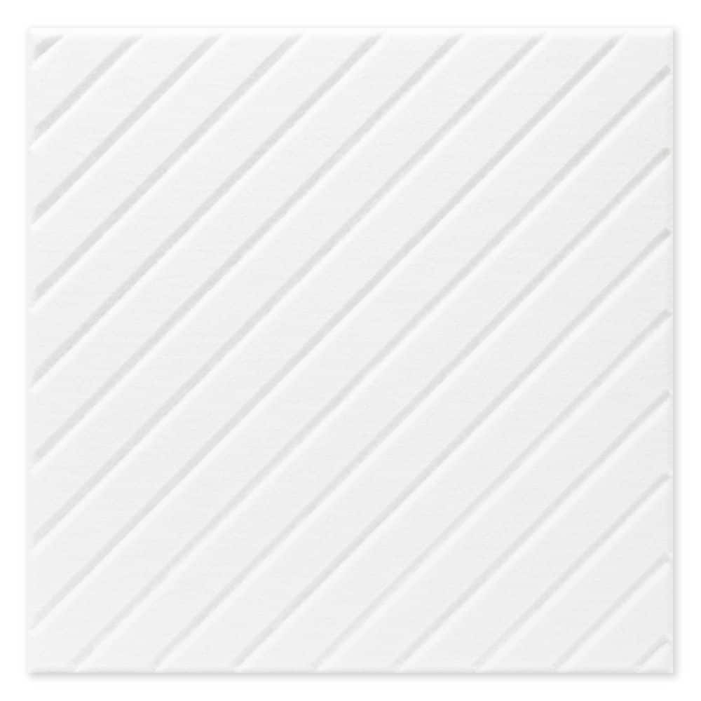 0.4 in. x 11.8 in. x 11.8 in. White PET Acoustic Wall Panels Diagonal Slat Felt Decorative Wall Paneling (1-Pack) price history on PriceWatchPro