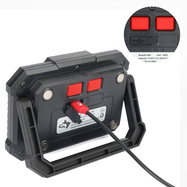 Husky Husky 2-Pack 1200 Lumens Rechargeable Magnetic Utility Light