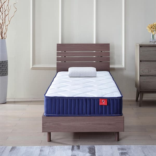 Twin Size Medium Firm 6 in. Hybrid Mattress, CertiPUR-US Memory Foam and Pocket Springs, Cooling Breathable Cover