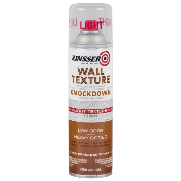 Zinsser 20 Oz Water Based Bright White Light Knockdown Wall Texture Spray 6 Pack 202153 - Knockdown Wall Texture Home Depot