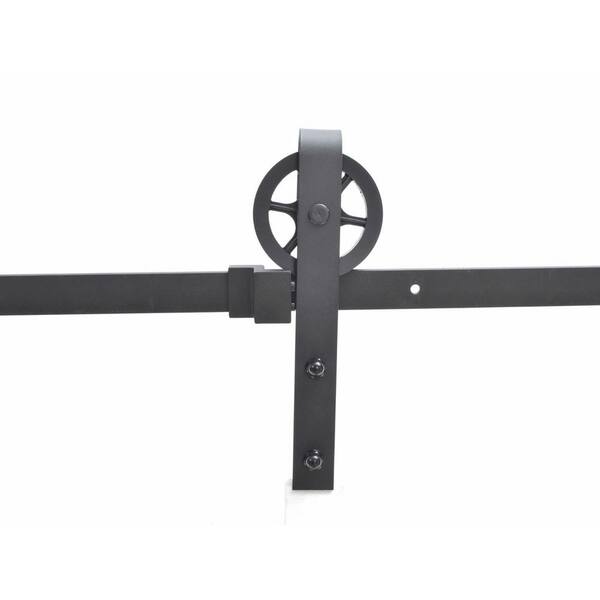 Vintage Strap Industrial Wheel Steel Sliding Barn Wood Door Hardware