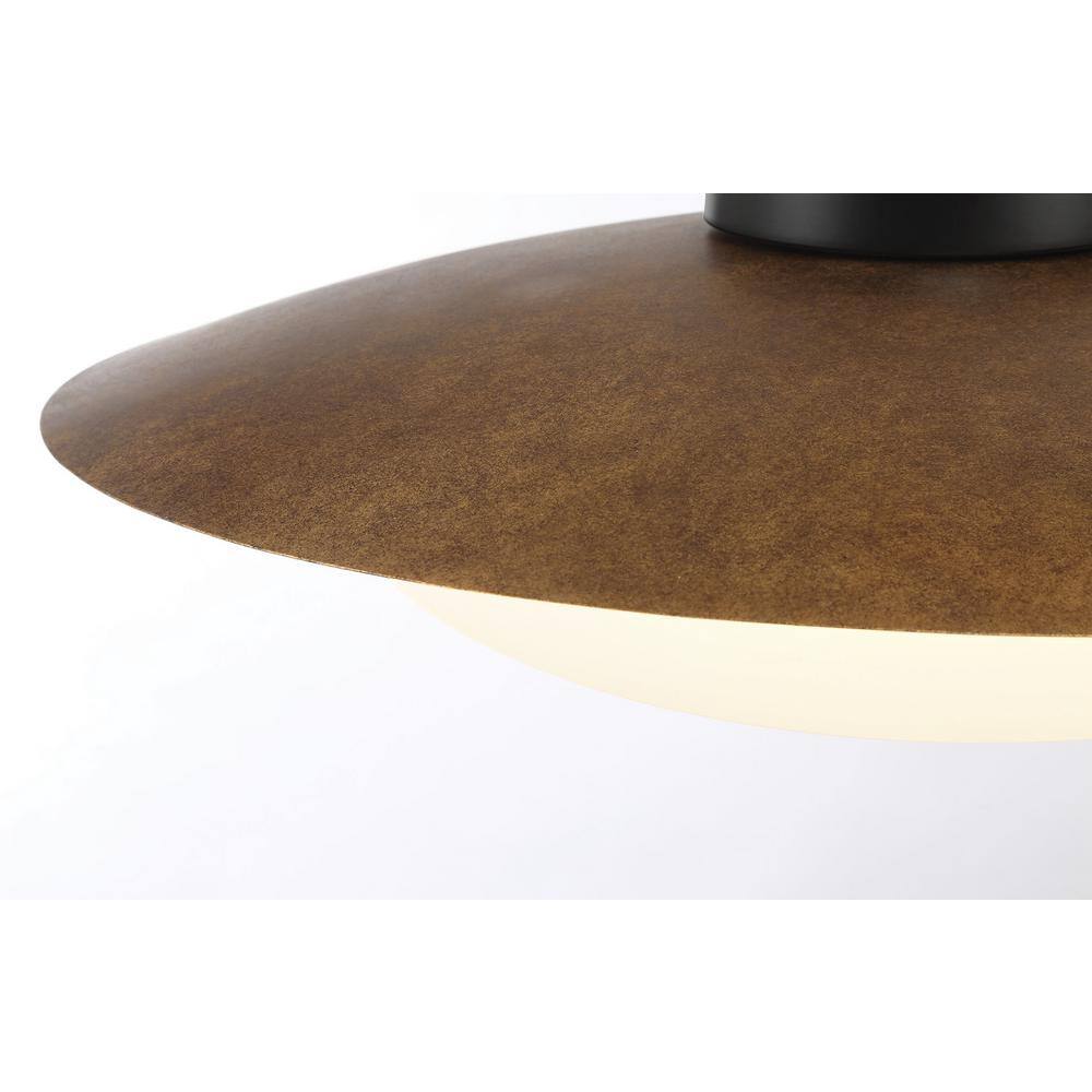 Halcyon Gold and Glass LED Flush Mount Ceiling Light
