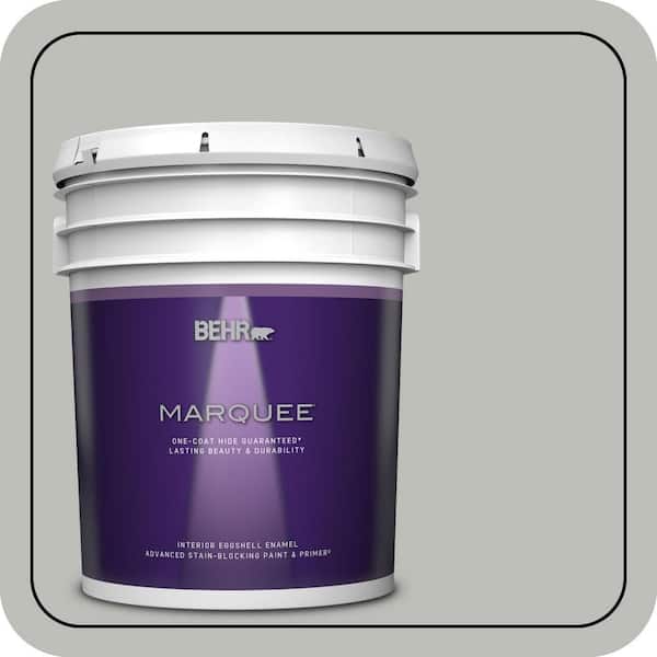 BEHR MARQUEE 5 gal. #PPU24-17 Hailstorm Gray Eggshell Enamel Interior Paint & Primer