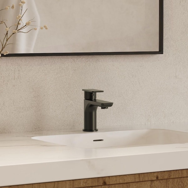 EVERSTEIN 6 in. H Sleek Single-Hole Single-Handle Bathroom Sink