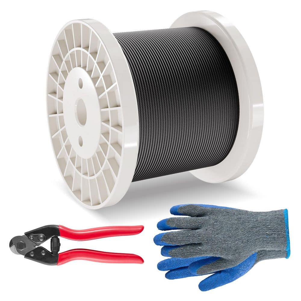 Wire Rope Kit, 1/8 in. x 500 ft. Stainless Steel Wire Rope(By-the-Foot), 1600 lbs. Breaking Strength price history on PriceWatchPro