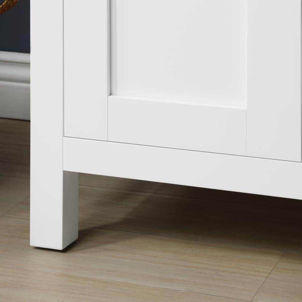 Tahoe 42" Pure White Engineered Stone Single Sink Vanity Set