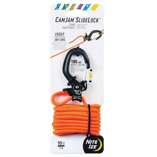 CamJam SlideLock Cord Tightener - Small + 10 ft. Paracord - Tray