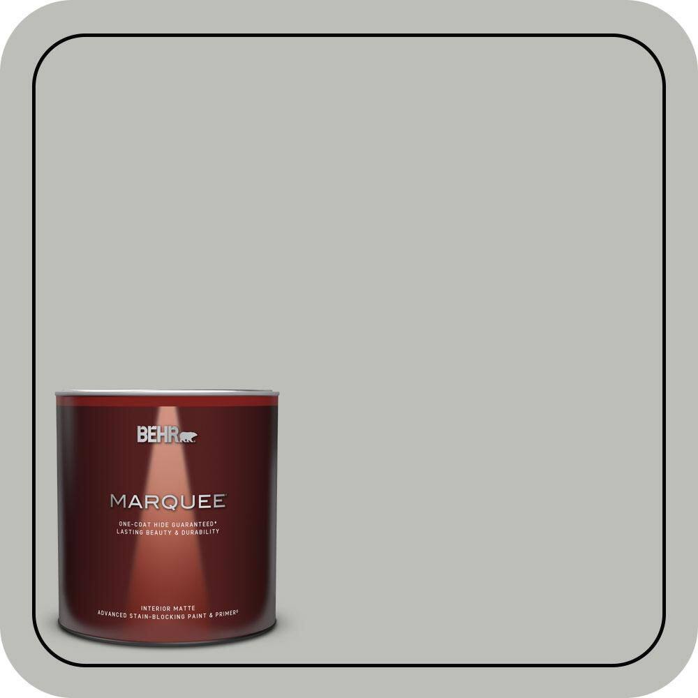 1 qt. #PPU24-17 Hailstorm Gray Matte Interior Paint & Primer product image for price tracking