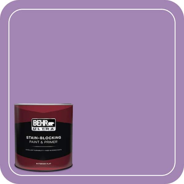 BEHR ULTRA 1 qt. #660B-6 Daylight Lilac Flat Exterior Paint & Primer