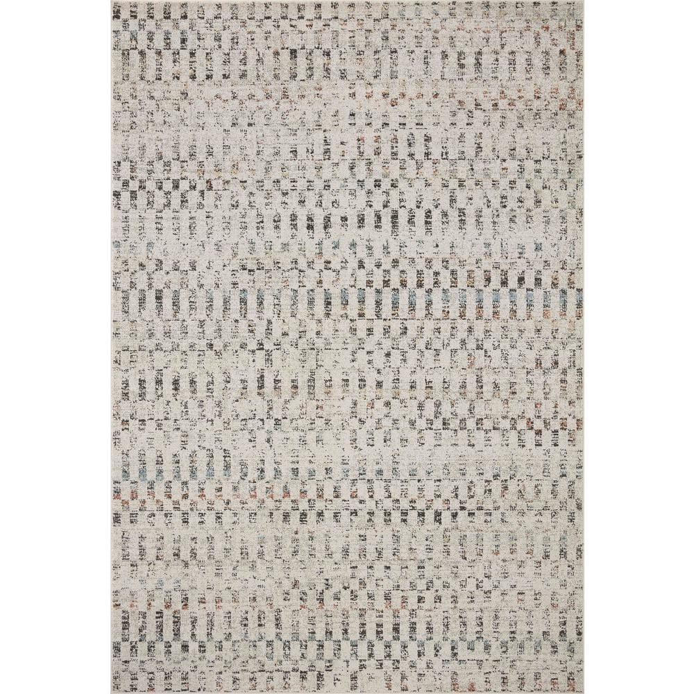 Kamala Grey and Multi Moroccan-Inspired 18" Square Area Rug