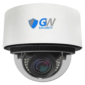 GW12871MIP 12 MP IP POE 3X Optical Zoom 3.6 mm to 11 mm Motorized Lens Dome Security Camera with Built-In Microphone